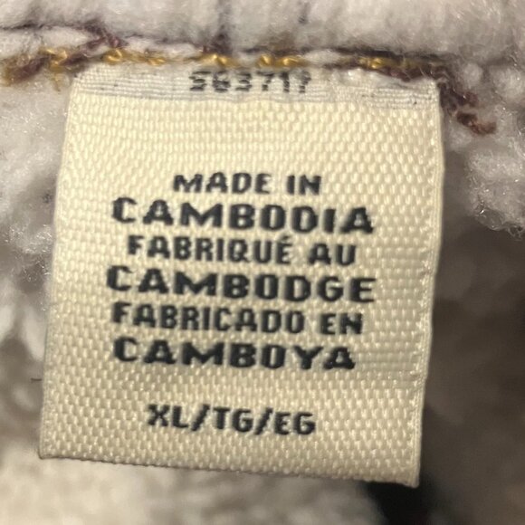 Men's Levi's Sherpa/Denim Trucker Jacket in Burgundy - XL - Picture 14 of 14